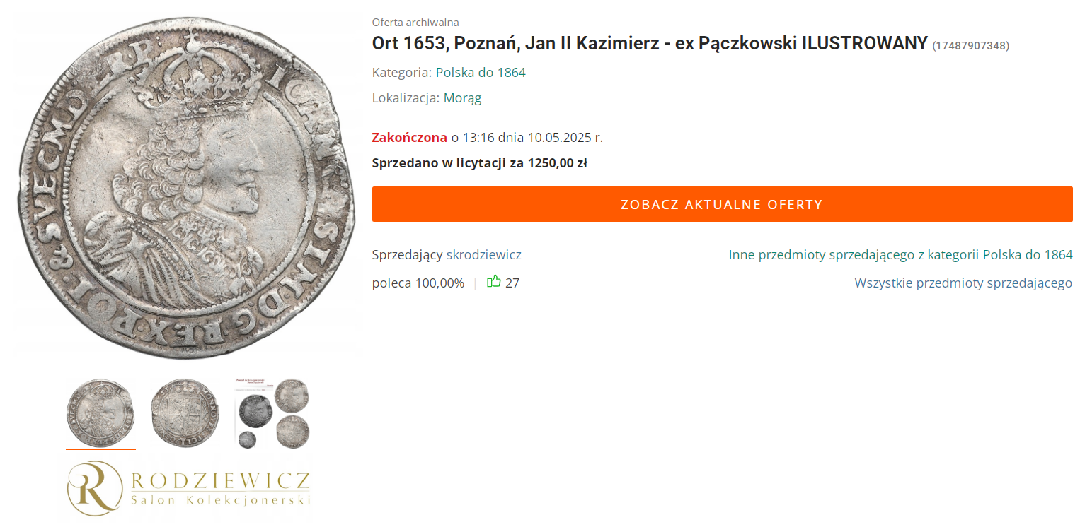 Aukcje numizmatyczne